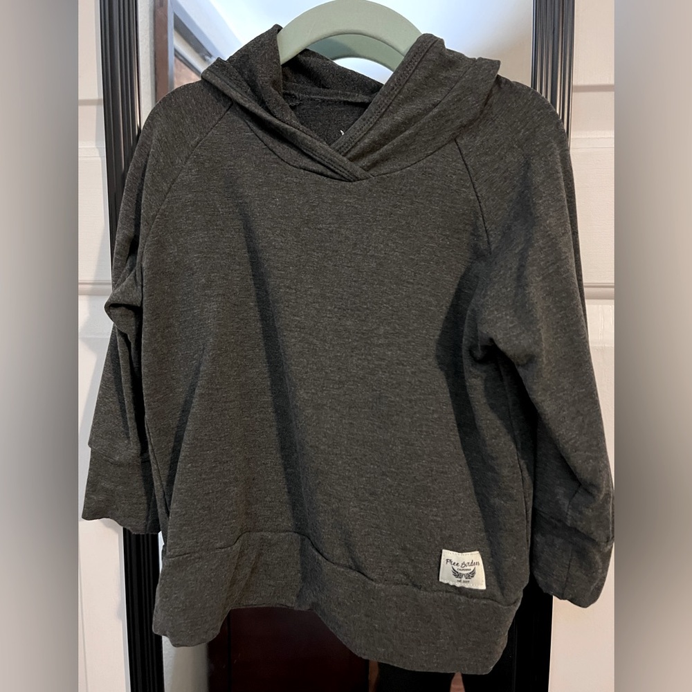3T Free Birdees STORM GRAY HOODIE SWEATSHIRT BAMBOO/COTTON/SPANDEX FRENCH TERRY